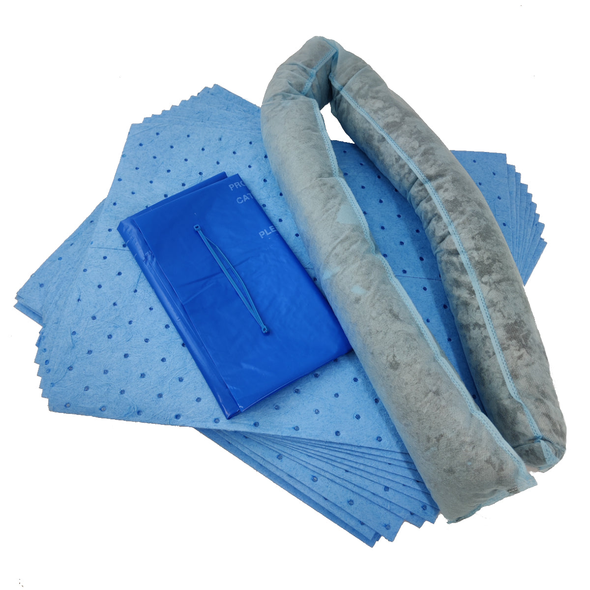 AdBlue Spill Kit – Compact Clip Top Bag, Single Use, Pads & Sock Included