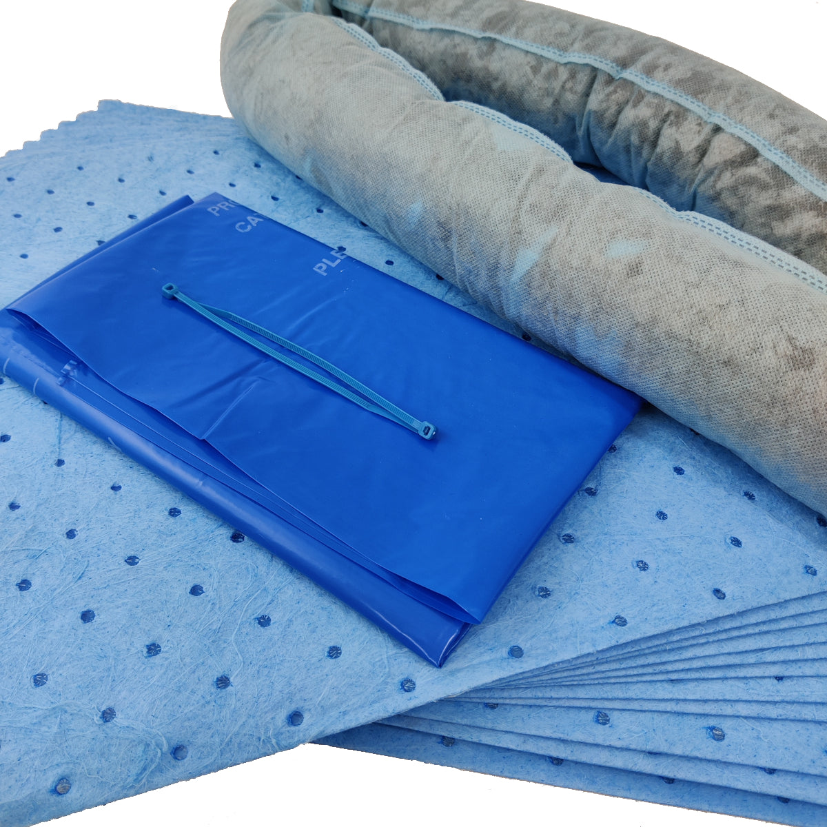 AdBlue Spill Kit – Compact Clip Top Bag, Single Use, Pads & Sock Included