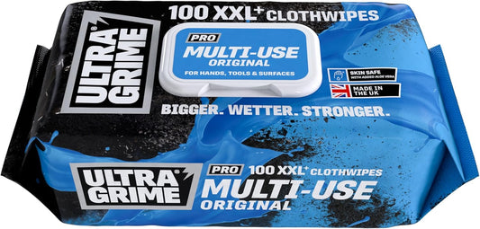 UltraGrime Pro XXL Multi-Use Cloth Wipes — Pack of 100 (5900)