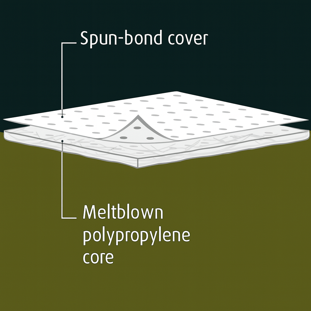 Oil Only Absorbent Roll 50cm x 40m – White Single Lam Spill Control Pad Roll – Hydrocarbon Absorption