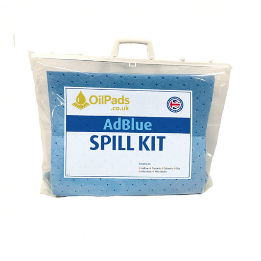 AdBlue Spill Kit – Compact Clip Top Bag, Single Use, Pads & Sock Included